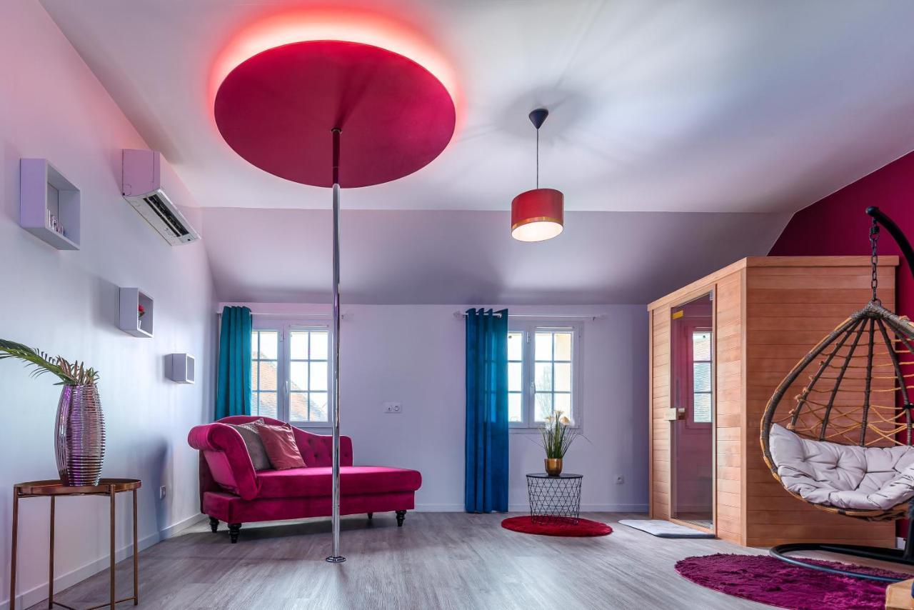 Suite L'Echappee - Maison Romantique - Spa & Sauna Privatif- Pole Dance - Lit Rond Avec Miroir Au Plafond Pezarches Εξωτερικό φωτογραφία